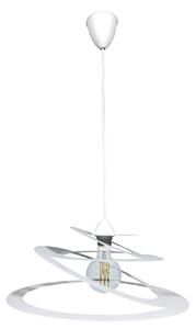 Sospensione 1xE27 Montatura Tonda Bianco E-Energy Eleonora