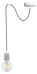 Sospensione 1xE27 3Mt Montatura Verniciata Bianco E-Energy Elaide