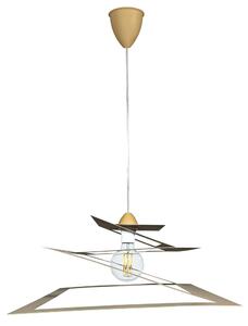 Sospensione 1xE27 Montatura Quadro Sabbia E-Energy Fabiola