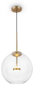 Lampada pendente Modern in Metallo e Vetro Cometa Opaco Oro