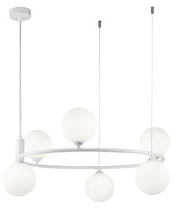 Lampada pendente Modern in Metallo Ring Bianco