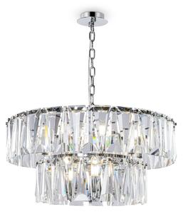 Lampada pendente Modern in Metallo Puntes Cromo