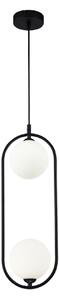 Lampada pendente Modern in Metallo Ring Nero