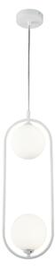 Lampada pendente Modern in Metallo Ring Bianco