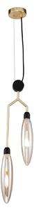Lampada pendente Modern in Metallo Ventura Opaco Oro