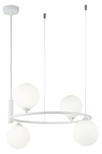 Lampada pendente Modern in Metallo Ring Bianco