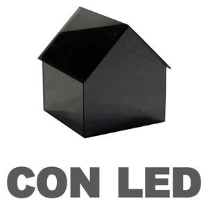 Lampada a LED da Tavolo in Vetro 30x29,5H31,5cm Casetta