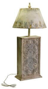 Lampada da Tavolo in Legno 42x42H92,5cm Quadro