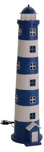 Lampada da Tavolo in Metallo ø34H121cm Faro Bianca e Blu
