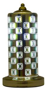 Lampada Lexington 3D Ø17x34 cm Metallo e Vetro