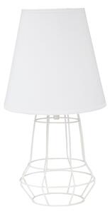 Lampada da Tavolo Indianapolis Ø20x37 cm in Ferro e Tessuto