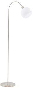 Lampada da Terra in Nickel Satinato E27 Paralume in PVC Garda