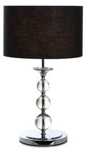 Lampada da Tavolo 36x36xH63 cm Paralume in Tessuto Giuditta Paralume nero