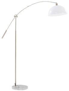 Lampada da Terra in Metallo Cromato Paralume in PVC Deca