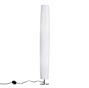 Lampada da Terra in Acciaio Bianco 15x15x120 cm
