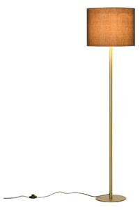 Lampada da Terra con Paralume in Stoffa E27 Ø40x160 cm Oro