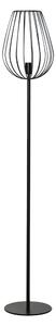 Lampada da Terra con Paralume in Metallo E27 Ø27,5x159 cm Nera