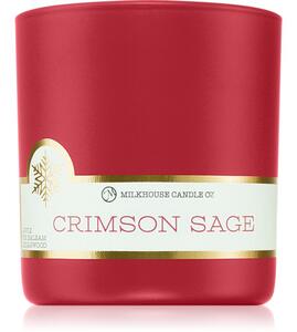 Milkhouse Candle Co. LE Winter Crimson Sage candela profumata 226 g