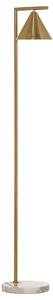 Lampada da Terra 31x26x153 cm E27 Paralume Regolabile 350° Oro