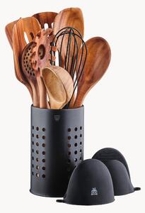 Set di 12 utensili da cucina in legno di acacia Skov