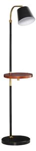 Lampada da Terra 43x29x160 cm E27 con Ripiano Nero e Oro