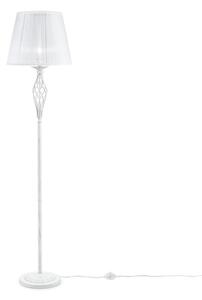 Lampada da terra Elegant in Metallo Grace Bianco con Oro