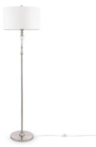 Lampada da terra Neoclassic in Metallo e Vetro Alicante Nickel