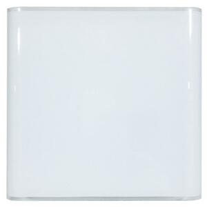 Plafoniera 1xE27 Montatura Bianca Vetro Lastra Bianco E-Energy Altea