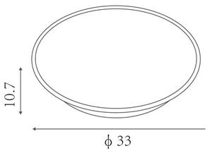 Plafoniera da Interno 16W Ø33 Sovil Flor Bianco