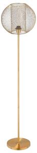 Lampada da Terra Ø35x150 cm E27 Paralume Sferico Oro