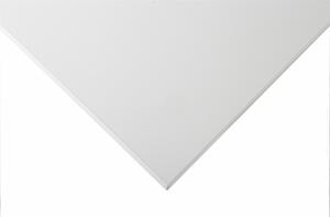 Scrivania da ufficio, regolabile in altezza, colore grigio chiaro. Piano del tavolo: bianco, resina melaminica, dimensioni 160x80 cm