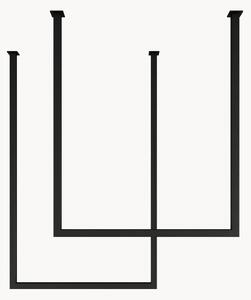 Set di 2 portasciugamani da soffitto in acciaio Tensi
