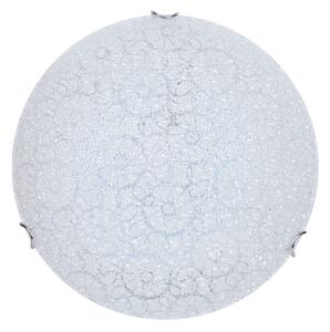 Plafoniera 1xE27 Ganci Cromo Vetro Lastra Gran Ruota E-Energy Maia