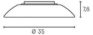 Plafoniera Tonda da Interno a LED 9W 4000K Sovil Bianca
