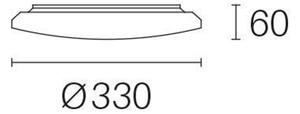 Plafoniera con Diffusore da Esterno a LED 18W 4000K Sovil Bianco