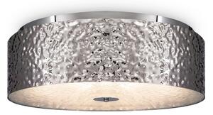 Plafoniera Modern in Metallo Ripple Cromo