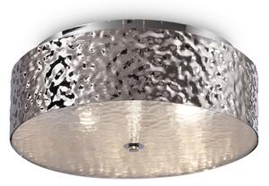 Plafoniera Modern in Metallo Ripple Cromo