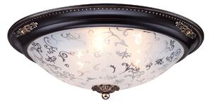 Plafoniera Ceiling & Wall in Metallo Diametrik Marrone con Oro