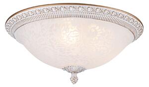 Plafoniera Ceiling & Wall in Metallo Pascal Bianco con Oro