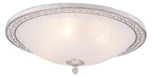 Plafoniera Ceiling & Wall in Metallo Aritos Bianco con Oro