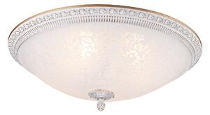 Plafoniera Ceiling & Wall in Metallo Pascal Bianco con Oro
