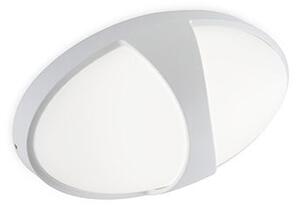 Plafoniera da Esterno a LED 15W Ovale con Fascia Sovil Doris Bianco
