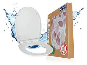 Sedile WC con chiusura Easy-Close (automatica) 36,5 x 45 cm Pula – Wenko