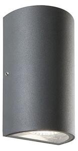 Applique da Esterno a LED 2 a Mezzotubo Sovil Trump Grigio