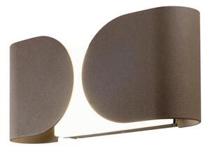 Applique da Esterno a LED 12W Aperta Sovil Gaia Marrone