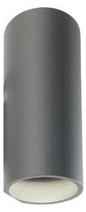 Applique da Esterno a LED 2x6W a Tubo Sovil Sirio Grigio
