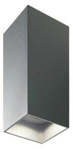 Applique da Esterno a LED 2x6W Quadrata Sovil Tower Grigio
