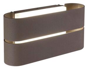 Applique da Esterno a LED 12W Chiusa Sovil Gaia Marrone