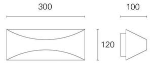 Applique da Esterno a LED 12W 3000K Sovil Marrone