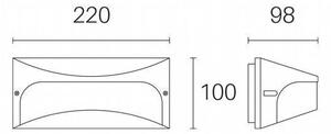 Applique da Esterno a LED 10W 3000K Sovil Marrone